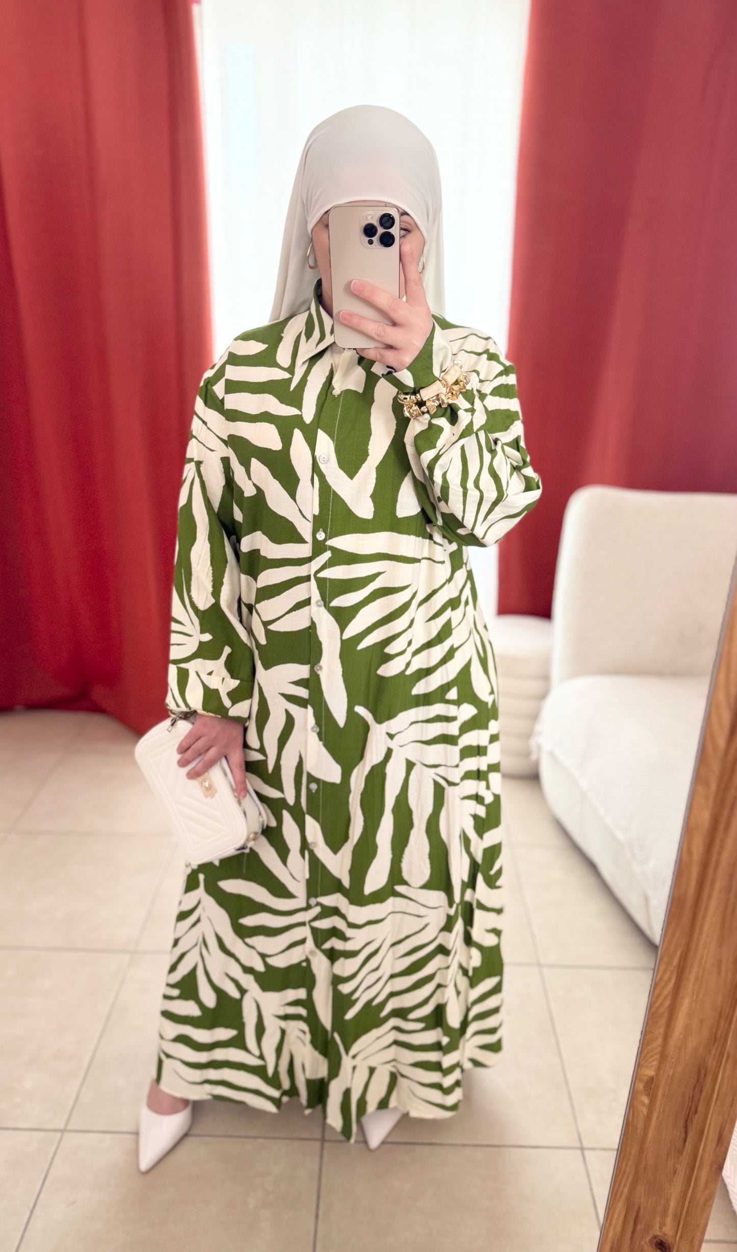 Robe longue chemise imprimée floral - Divers coloris / RBZ01