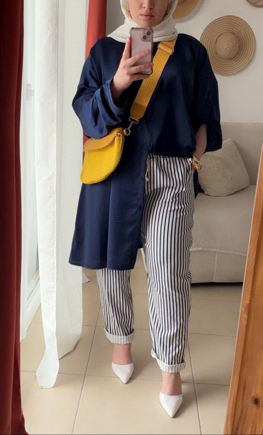 Chemise Longue Fluide à Manche Boutonnées - Divers coloris / CHF01