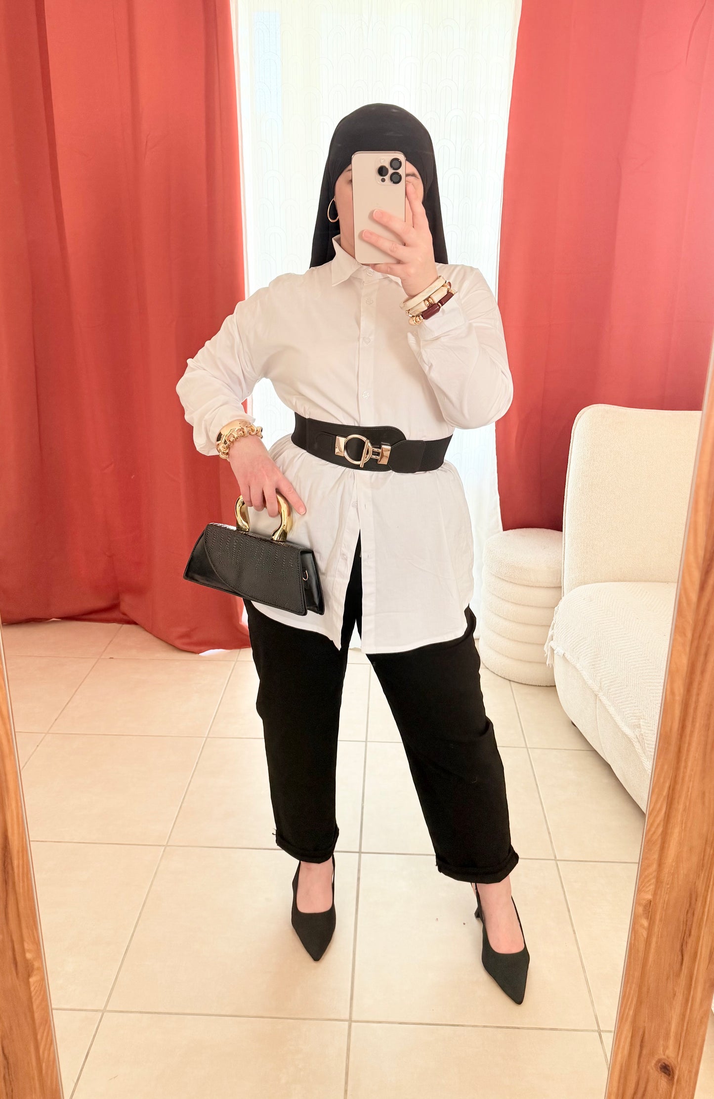 Chemise Blanche Classique à Col Rigide / CHB01