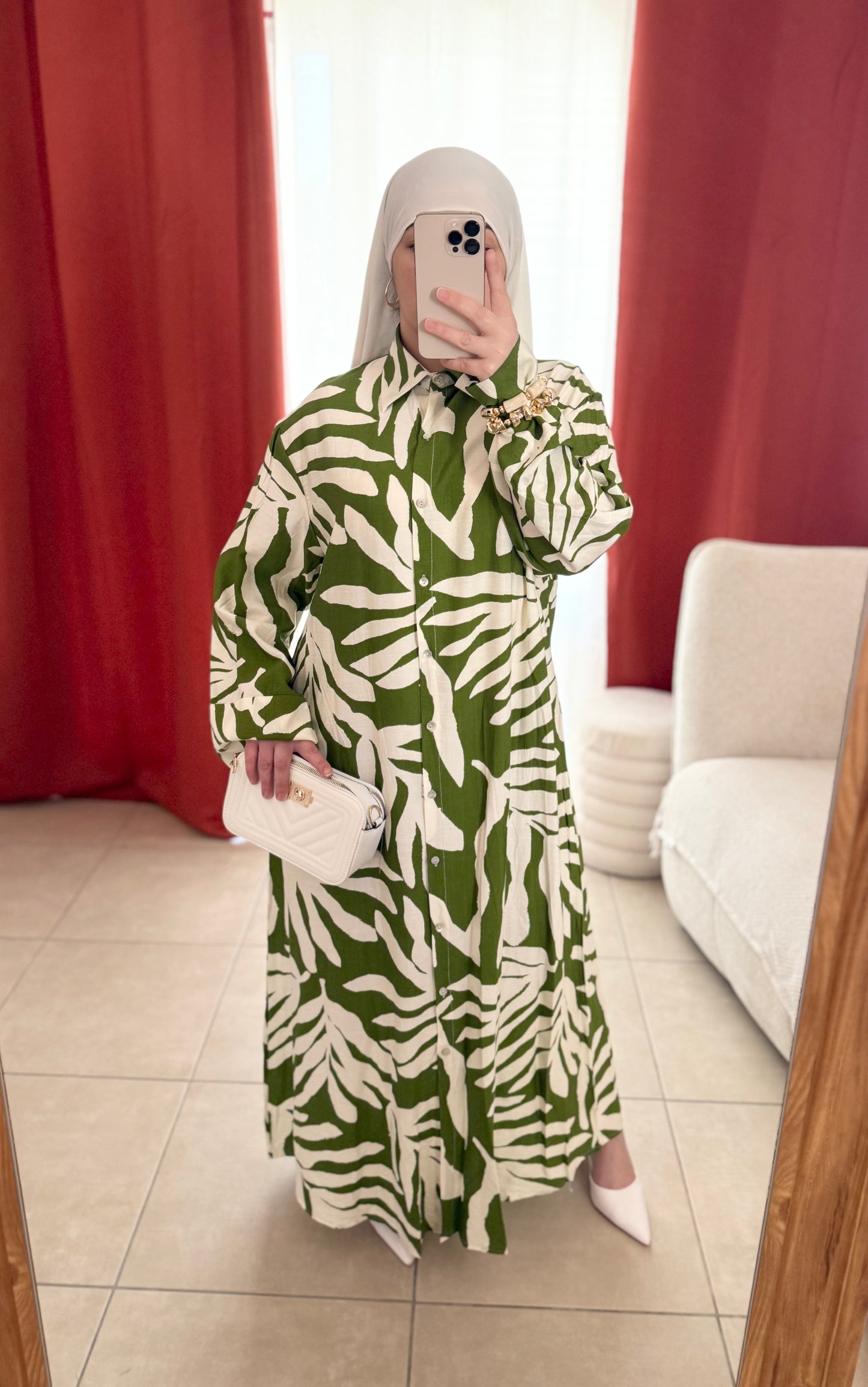 Robe longue chemise imprimée floral - Divers coloris / RBZ01